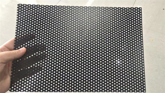 strato perforato di alluminio AA1060, AA1100, AA3003 di 0.8mm bianco e nero